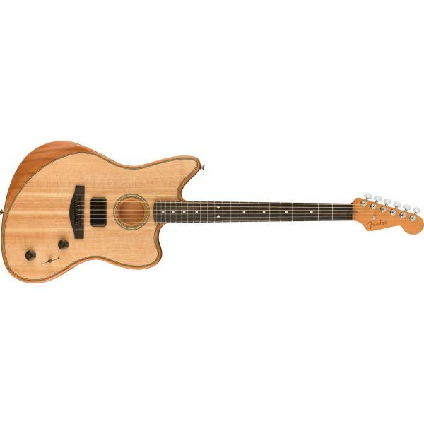 Fender-アコースティックギターAmerican Acoustasonic® Jazzmaster®, Natural, Ebony Fingerboard