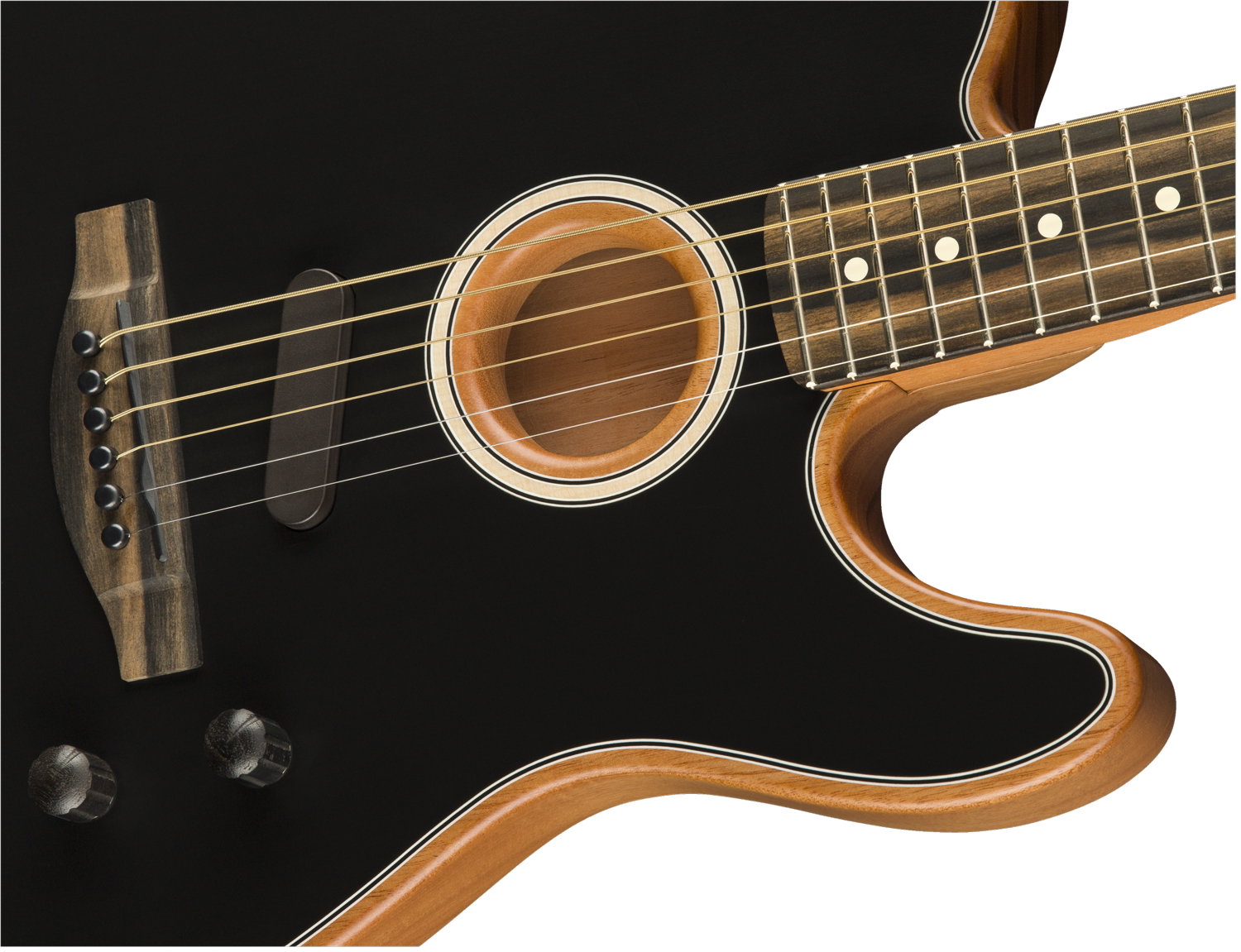 American Acoustasonic® Telecaster®, Ebony Fingerboard, Black追加画像 American Acoustasonic® Telecaster®, Ebony Fingerboard, Black追加画像