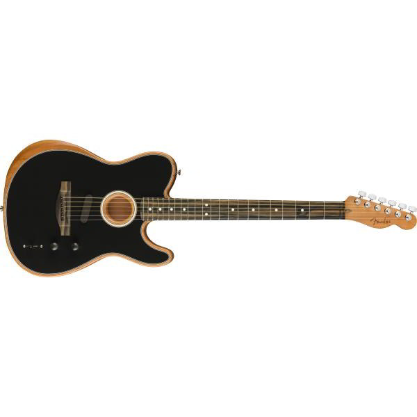 Fender-エレクトリックアコースティックギターAmerican Acoustasonic® Telecaster®, Ebony Fingerboard, Black