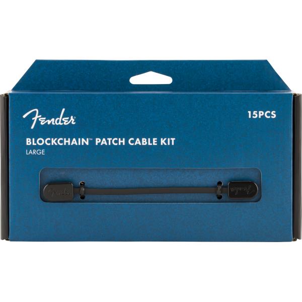 Fender-パッチケーブルFender® Blockchain Patch Cable Kit, Black, Large
