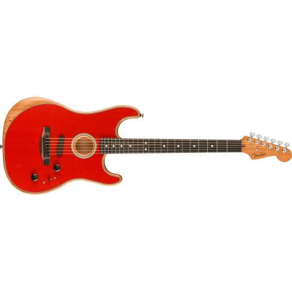 American Acoustasonic® Strat®, Ebony Fingerboard, Dakota Redサムネイル