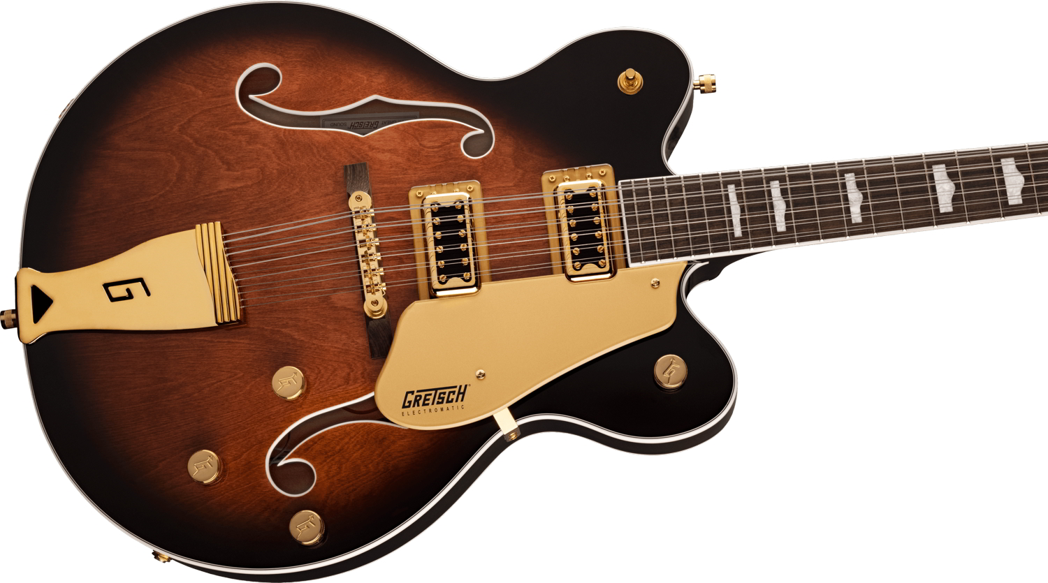G5422G-12 Electromatic® Classic Hollow Body Double-Cut 12-String with Gold Hardware, Laurel Fingerboard, Single Barrel Burst追加画像 G5422G-12 Electromatic® Classic Hollow Body Double-Cut 12-String with Gold Hardware, Laurel Fingerboard, Single Barrel Burst追加画像