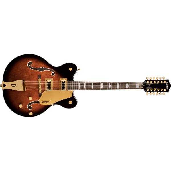 GRETSCH-G5422G-12 Electromatic® Classic Hollow Body Double-Cut 12-String with Gold Hardware, Laurel Fingerboard, Single Barrel Burst