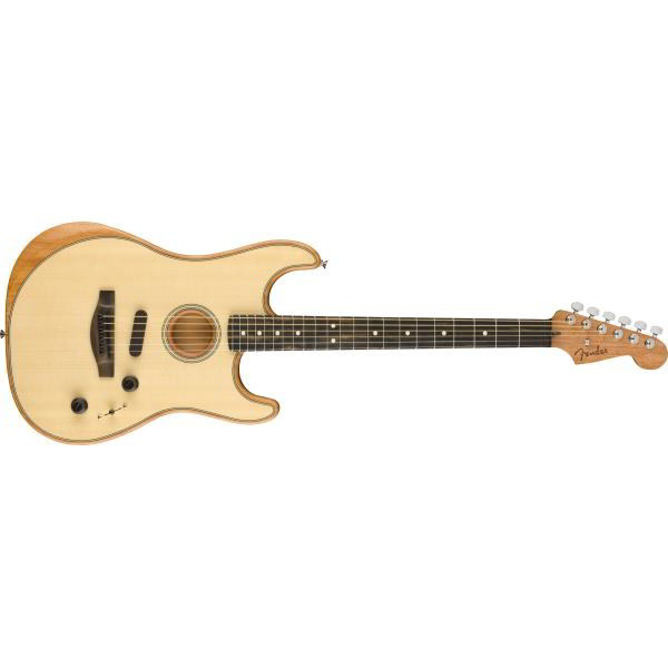 Fender-アコースティックギターAmerican Acoustasonic® Strat®, Ebony Fingerboard, Natural