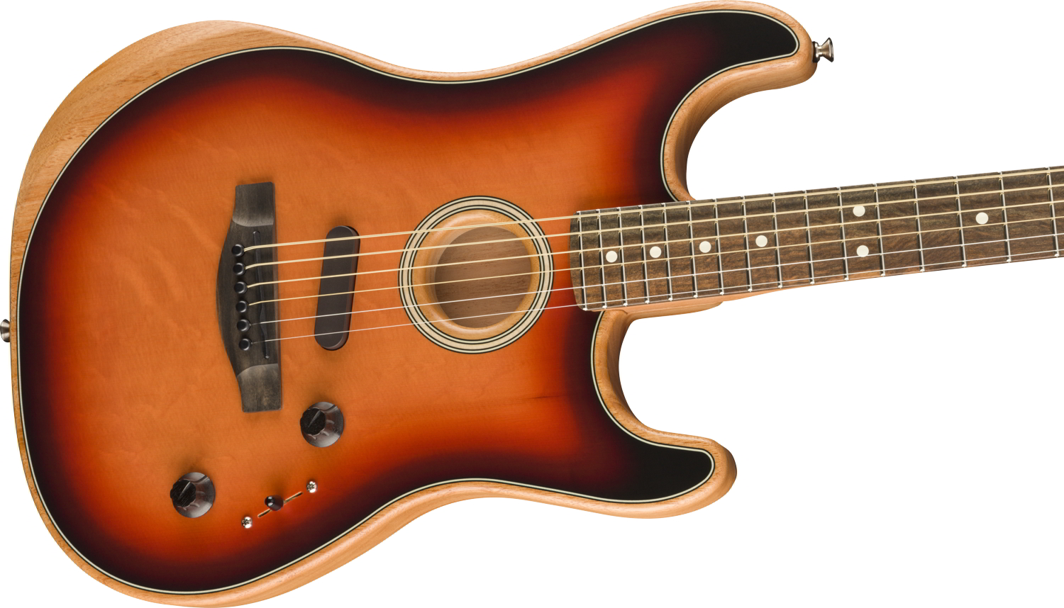 American Acoustasonic® Strat®, Ebony Fingerboard, 3-Color Sunburst追加画像 American Acoustasonic® Strat®, Ebony Fingerboard, 3-Color Sunburst追加画像