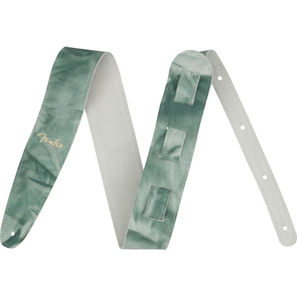 Fender-ストラップTie Dye Leather Strap Sage Green