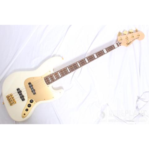 Squier

40th Anniversary Jazz Bass®, Gold Edition, Laurel Fingerboard, Gold Anodized Pickguard, Olympic White