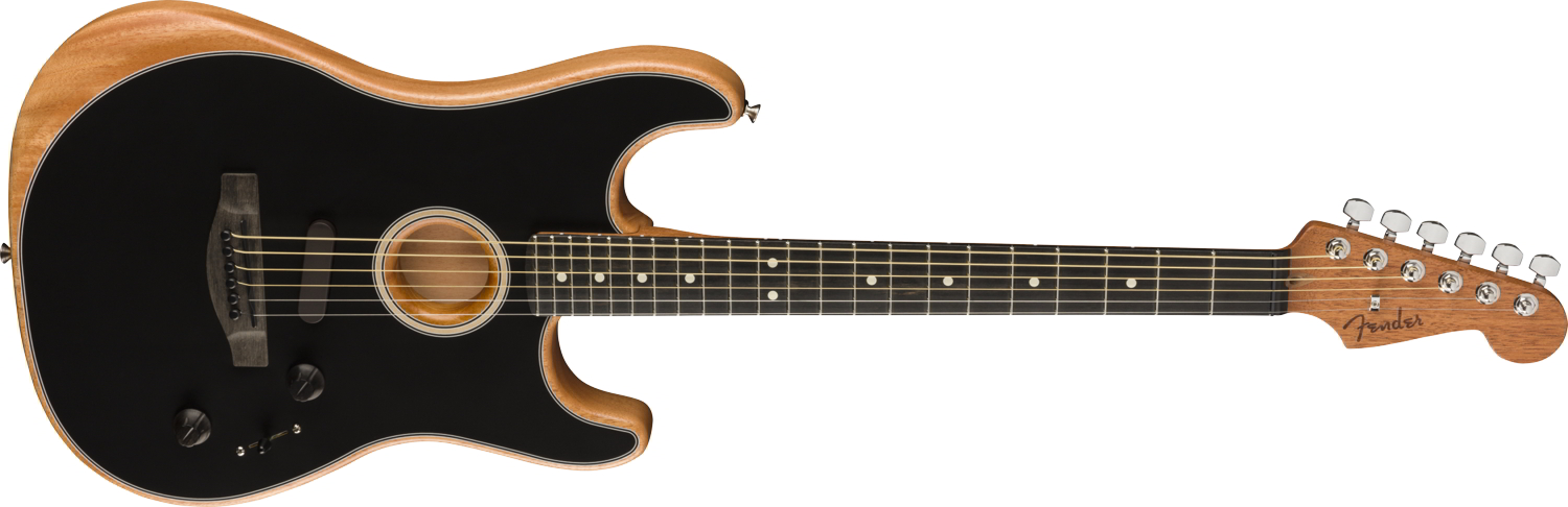 American Acoustasonic® Strat®, Ebony Fingerboard, Black追加画像 American Acoustasonic® Strat®, Ebony Fingerboard, Black追加画像