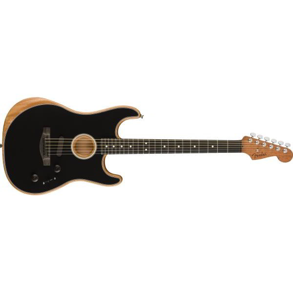 Fender-アコースティックギターAmerican Acoustasonic® Strat®, Ebony Fingerboard, Black
