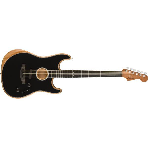 American Acoustasonic® Strat®, Ebony Fingerboard, Blackサムネイル