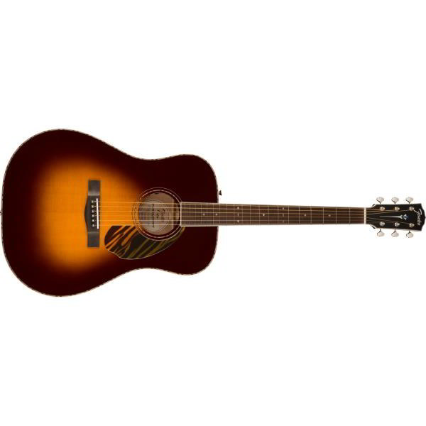 Fender-アコースティックギターPD-220E Dreadnought, Ovangkol Fingerboard, 3-Tone Vintage Sunburst