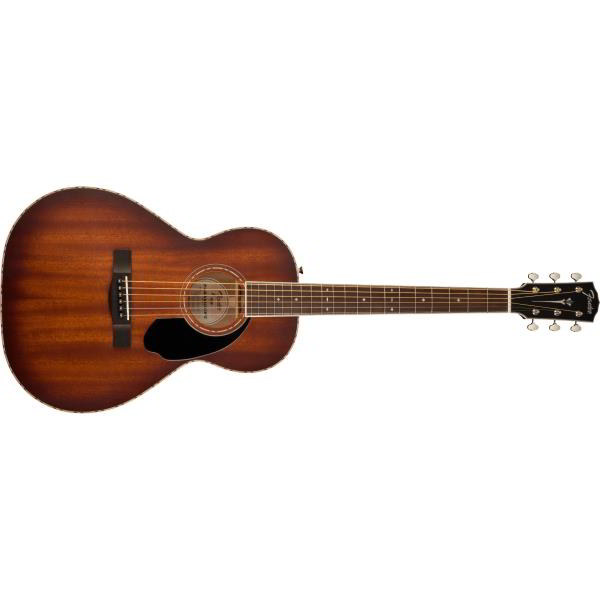 Fender-アコースティックギターPS-220E Parlor, All Mahogany, Ovangkol Fingerboard, Aged Cognac Burst