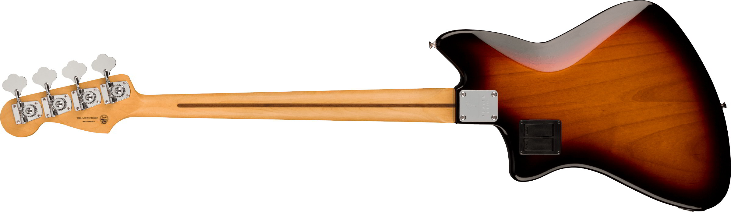 Player Plus Active Meteora Bass®, Maple Fingerboard, 3-Color Sunburst背面画像 Player Plus Active Meteora Bass®, Maple Fingerboard, 3-Color Sunburst背面画像