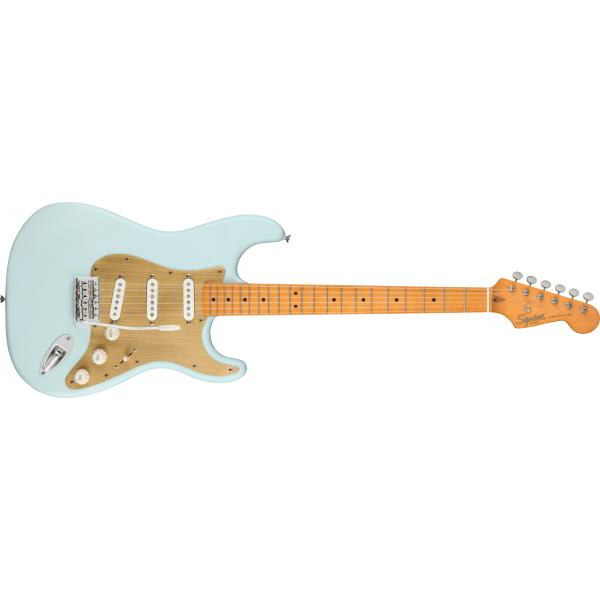 Squier

40th Anniversary Stratocaster®, Vintage Edition, Maple Fingerboard, Gold Anodized Pickguard, Satin Sonic Blue