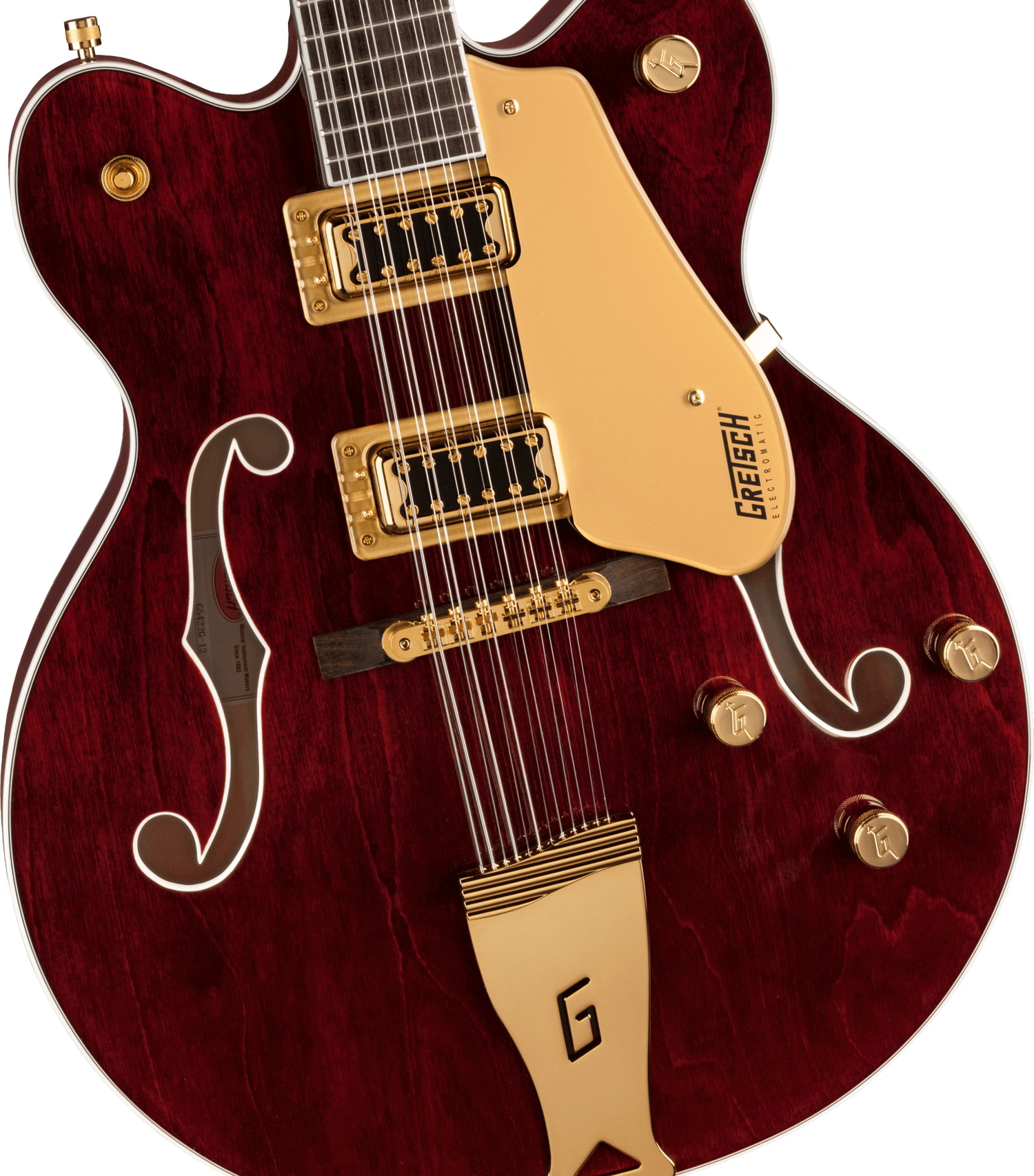 G5422G-12 Electromatic® Classic Hollow Body Double-Cut 12-String with Gold Hardware, Laurel Fingerboard, Walnut Stain追加画像 G5422G-12 Electromatic® Classic Hollow Body Double-Cut 12-String with Gold Hardware, Laurel Fingerboard, Walnut Stain追加画像