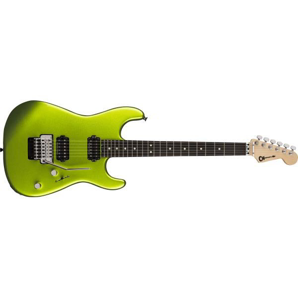 Charvel-エレキギターPro-Mod San Dimas® Style 1 HH FR E, Ebony Fingerboard, Lime Green Metallic