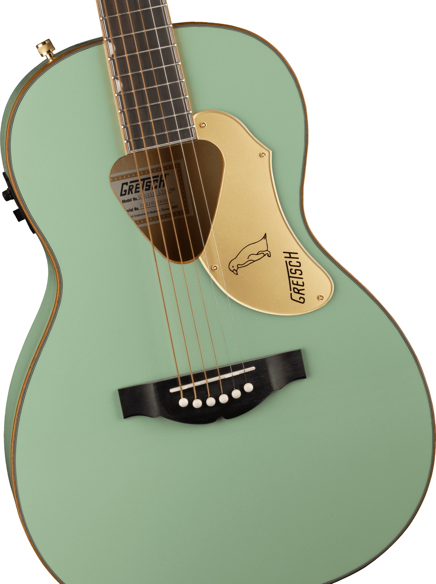 G5021E Rancher™ Penguin™ Parlor Acoustic/Electric, Mint Metallic追加画像 G5021E Rancher™ Penguin™ Parlor Acoustic/Electric, Mint Metallic追加画像