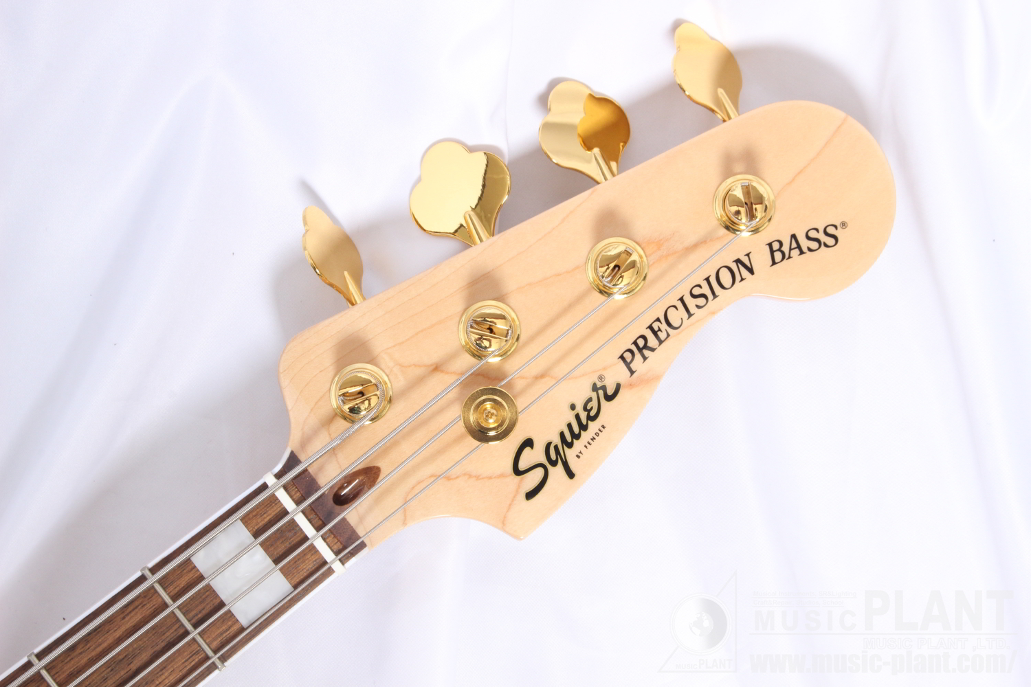 40th Anniversary Precision Bass®, Gold Edition, Laurel Fingerboard, Gold Anodized Pickguard, Blackヘッド画像