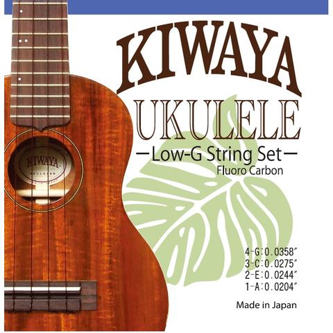 KIWAYA-ウクレレ弦KFC-LG　ウクレレ弦(Low-Gセット/クリアフロロカーボン)