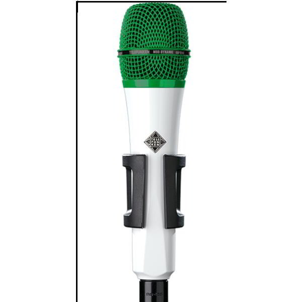 ダイナミックマイクTELEFUNKEN ElektroakustikM80 Body=White / Grill=Green