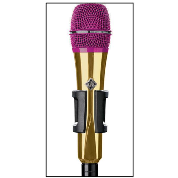 ダイナミックマイクTELEFUNKEN ElektroakustikM80 Body=Gold / Grill=Pink詳細ページへ ダイナミックマイクTELEFUNKEN ElektroakustikM80 Body=Gold / Grill=Pink