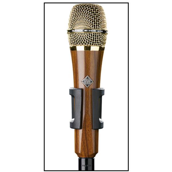 ダイナミックマイクTELEFUNKEN ElektroakustikM80 Body=Dark Wood / Grill=Gold