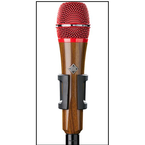 ダイナミックマイクTELEFUNKEN ElektroakustikM80 Body=Dark Wood / Grill=Red