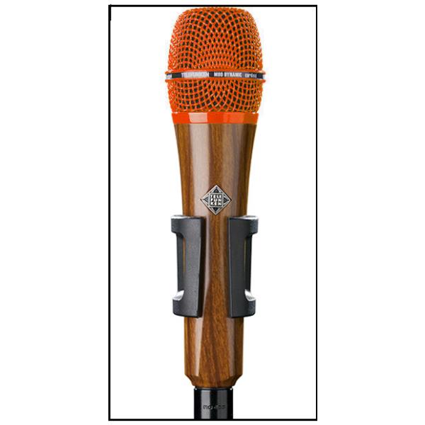 ダイナミックマイクTELEFUNKEN ElektroakustikM80 Body=Dark Wood / Grill=Orange