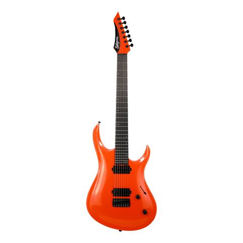 Balaguer Guitars-7弦エレキギターThe Diablo Baritone 7 Select Gloss Metallic Turbo Orange