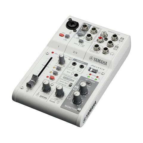 3チャンネルライブストリーミングミキサーYAMAHAAG03MK2 W