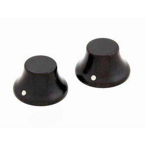 ALLPARTS-ノブPK-3197-0E0 Set of 2 Wooden Bell Knobs Ebony