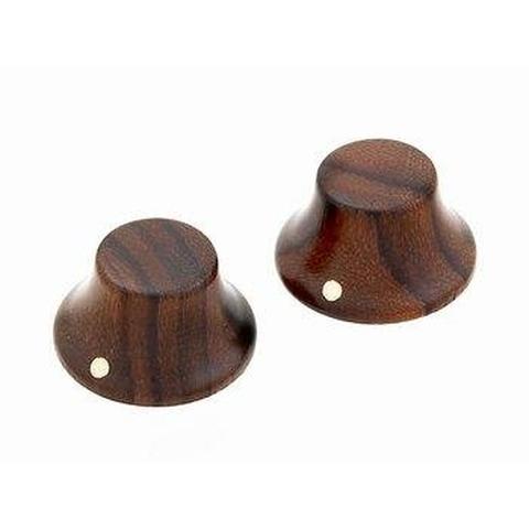 ALLPARTS-ノブPK-3197-0W0 Set of 2 Wooden Bell Knobs Walnut