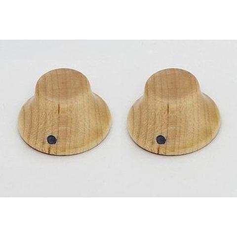 ALLPARTS-ノブPK-3197-0M0 Set of 2 Wooden Bell Knobs Maple