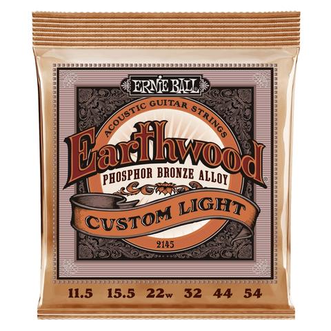 ERNIE BALL-アコギ弦2145 Earthwood Custom Light Phosphor Bronze 11.5-54