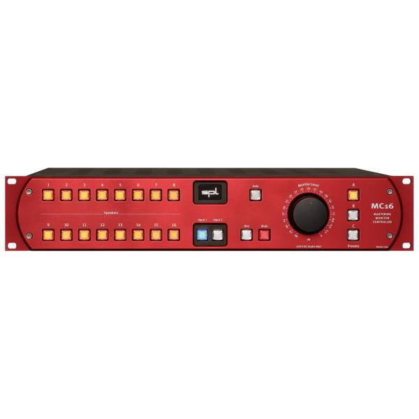 SPL(Sound Performance Lab)-16-Channel Mastering Monitor ControllerMC16 Model 1764 Red/Black