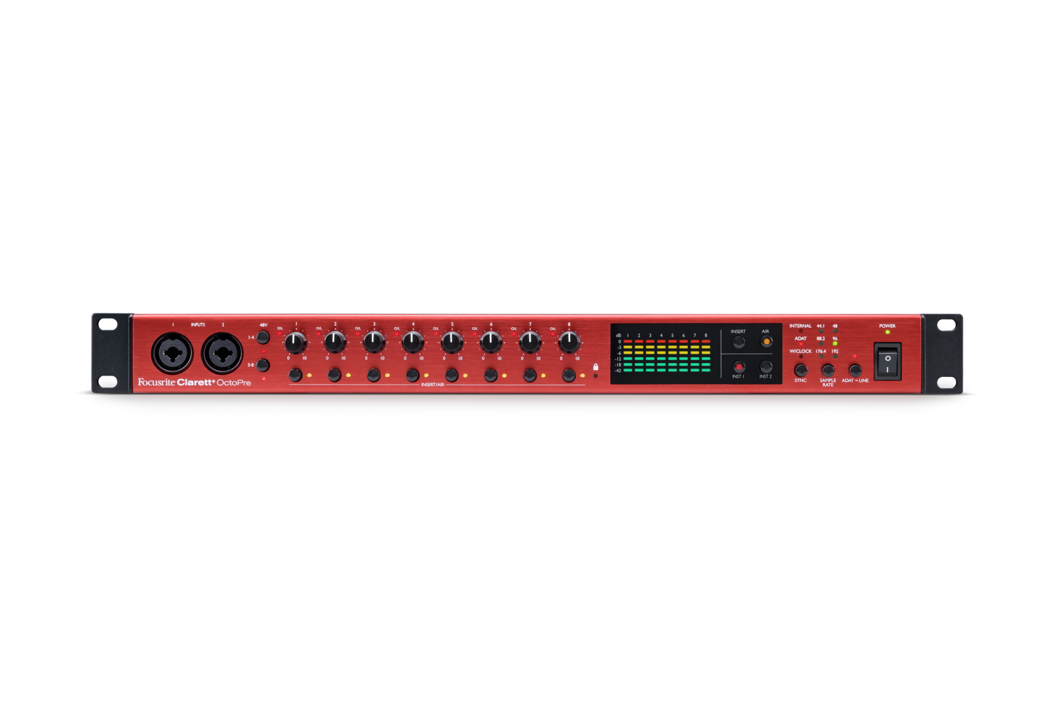 Clarett+ Octopreパネル画像 Clarett+ Octopreパネル画像