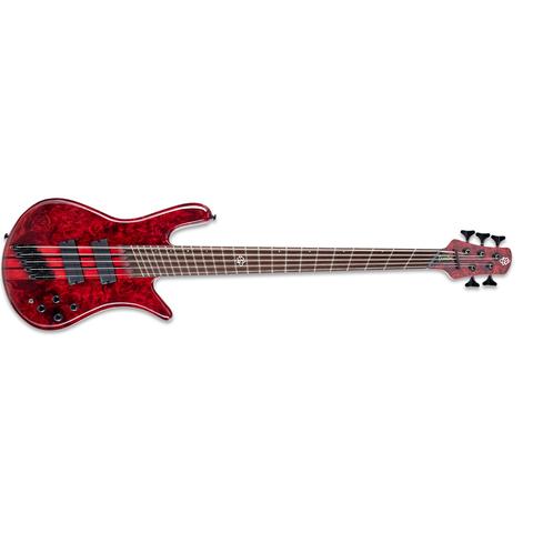 SPECTOR-5弦マルチスケールエレキベースNS Dimension5 Inferno Red Gloss