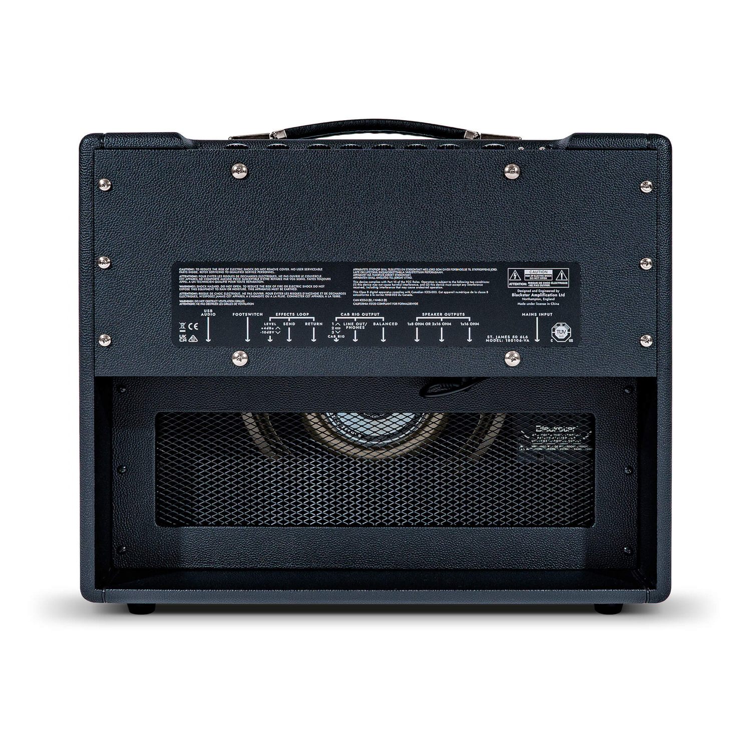 St. James 50 6L6 Combo Black背面画像 St. James 50 6L6 Combo Black背面画像