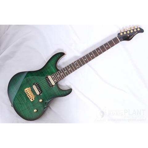 Black Smoker-エレキギターFUTURA-S HH LTD Transparent Green Burst