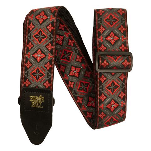 ERNIE BALL-ギター/ベース用ストラップRed King Jacquard Strap