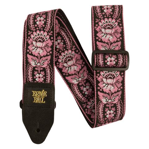 ERNIE BALL-ギター/ベース用ストラップPink Orleans Jacquard Strap