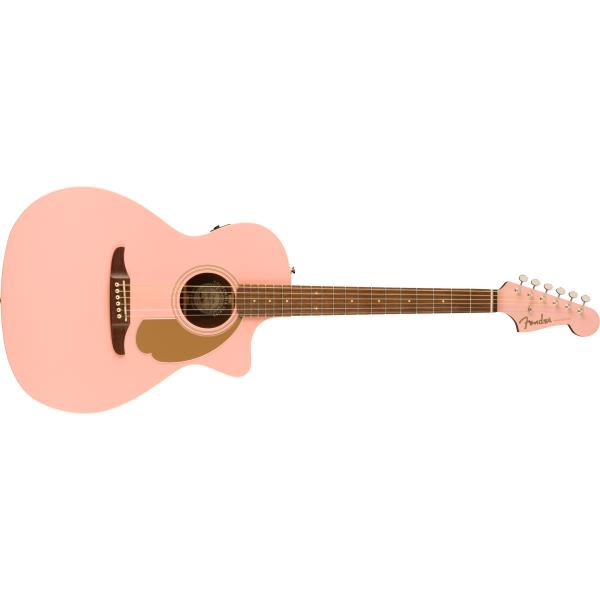 Fender-アコースティックギターFSR Newporter Player, Walnut Fingerboard, Shell Pink