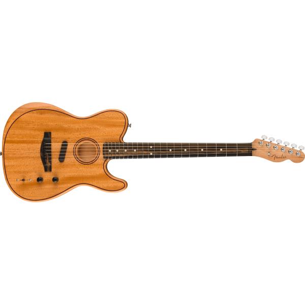 Fender-アコースティックギターAmerican Acoustasonic® Telecaster® All-Mahogany, Ebony Fingerboard, Natural