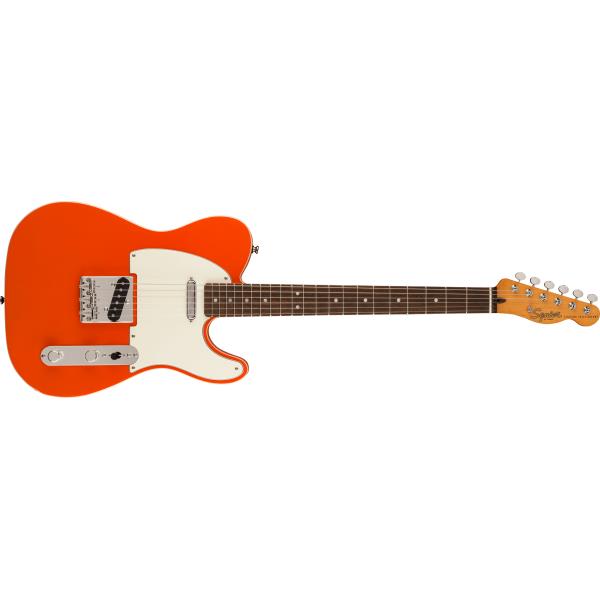 Squier-エレキギターFSR Classic Vibe '60s Custom Telecaster®, Laurel Fingerboard, Parchment Pickguard, Candy Tangerine