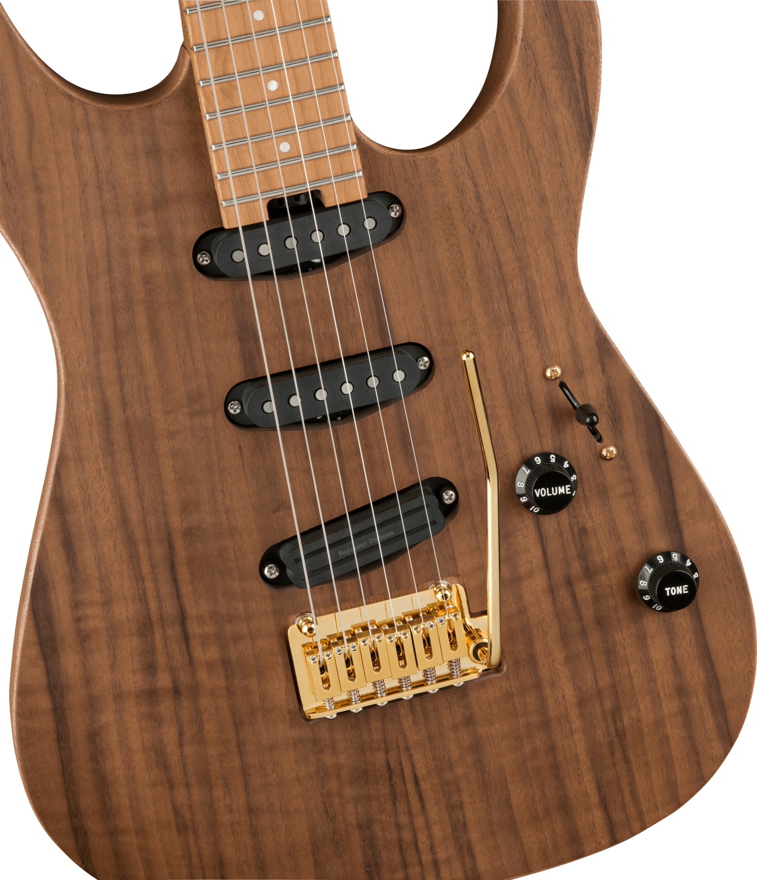 Pro-Mod DK22 SSS 2PT CM Mahogany with Walnut, Caramelized Maple Fingerboard, Natural追加画像 Pro-Mod DK22 SSS 2PT CM Mahogany with Walnut, Caramelized Maple Fingerboard, Natural追加画像