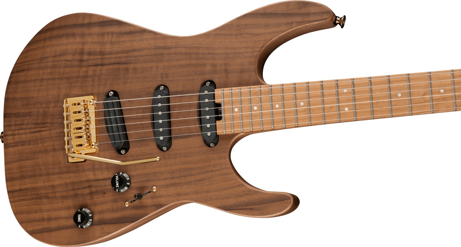 Pro-Mod DK22 SSS 2PT CM Mahogany with Walnut, Caramelized Maple Fingerboard, Natural追加画像 Pro-Mod DK22 SSS 2PT CM Mahogany with Walnut, Caramelized Maple Fingerboard, Natural追加画像