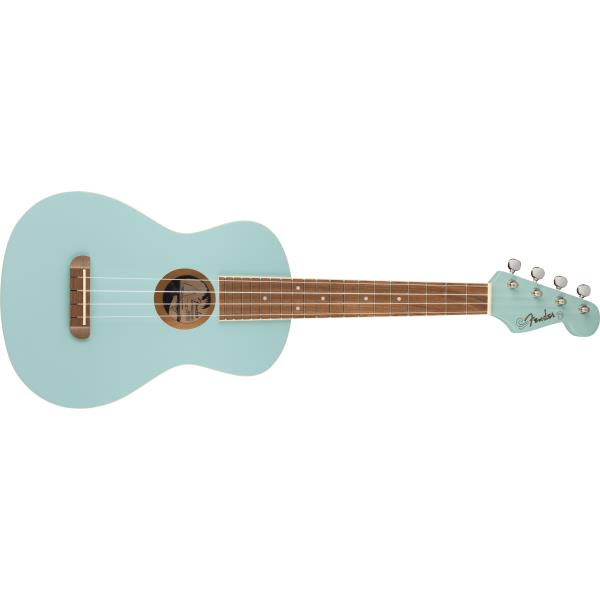 Fender-テナーウクレレAvalon Tenor Ukulele, Walnut Fingerboard, Daphne Blue