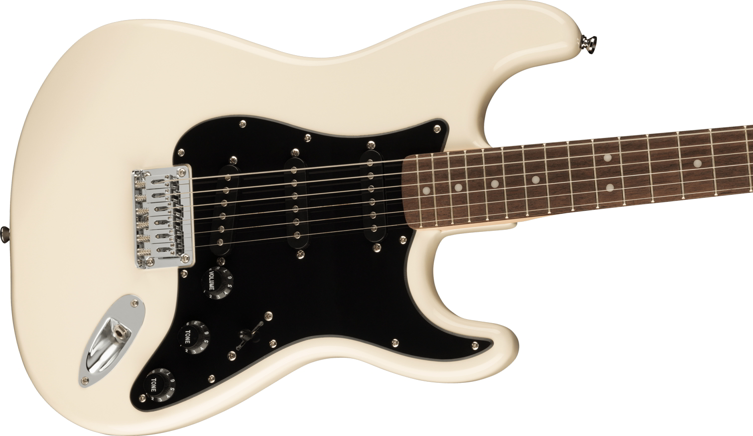 FSR Bullet® Stratocaster® HT, Laurel Fingerboard, Black Pickguard, Olympic White追加画像