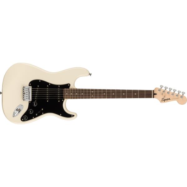 Squier-エレキギターFSR Bullet® Stratocaster® HT, Laurel Fingerboard, Black Pickguard, Olympic White