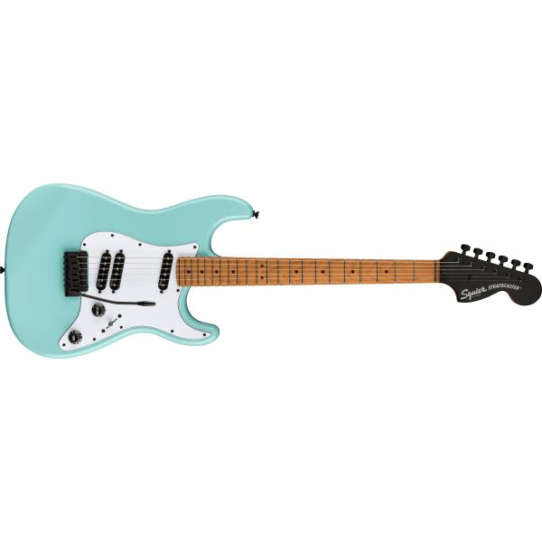 Squier-エレキギターFSR Contemporary Stratocaster® Special, Roasted Maple Fingerboard, Parchment Pickguard, Daphne Blue